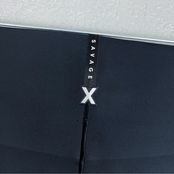 Savage X Fenty NWT Hotline Lace-Trimmed High-Waist Legging, Black Caviar 2X - Picture 7 of 13